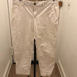 Banana Republic City Chino White Size 6S Preowned